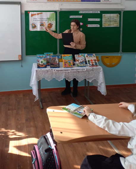 Библиотечный урок «Структура книги» во 2 "А" классе.